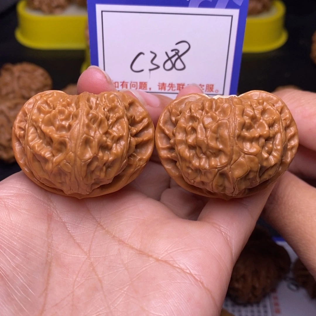 文玩核桃把件42宫灯c388