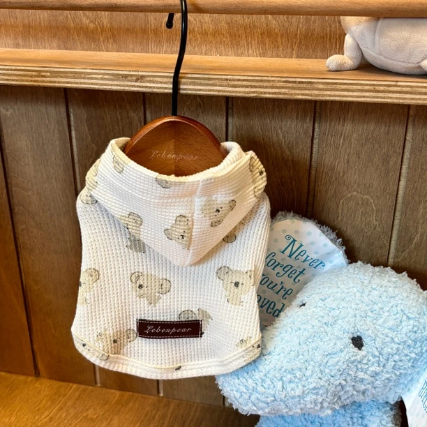 Lebenpear 华夫格考拉连帽帽衫