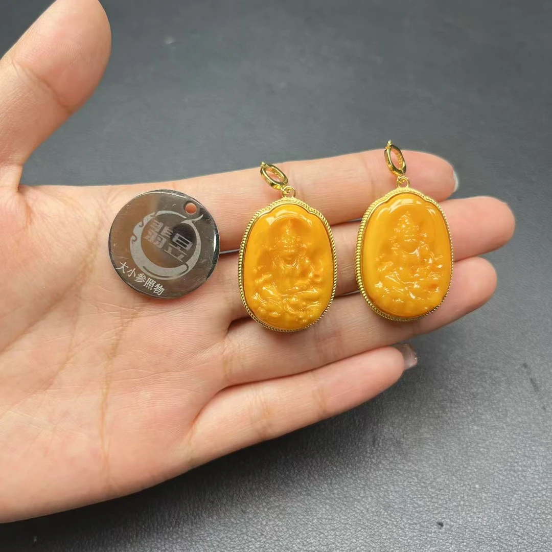 翡昱-SH29-23862-蜜蜡吊坠S925银镶-多样性发其一-D