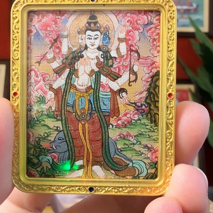 吊坠摩老师-热贡纯手绘毛毛
