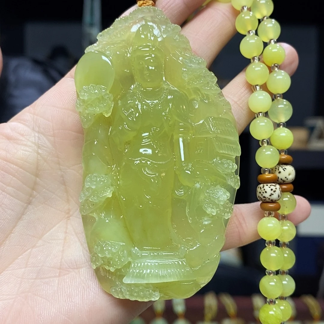 岫玉挂件手链未镶嵌