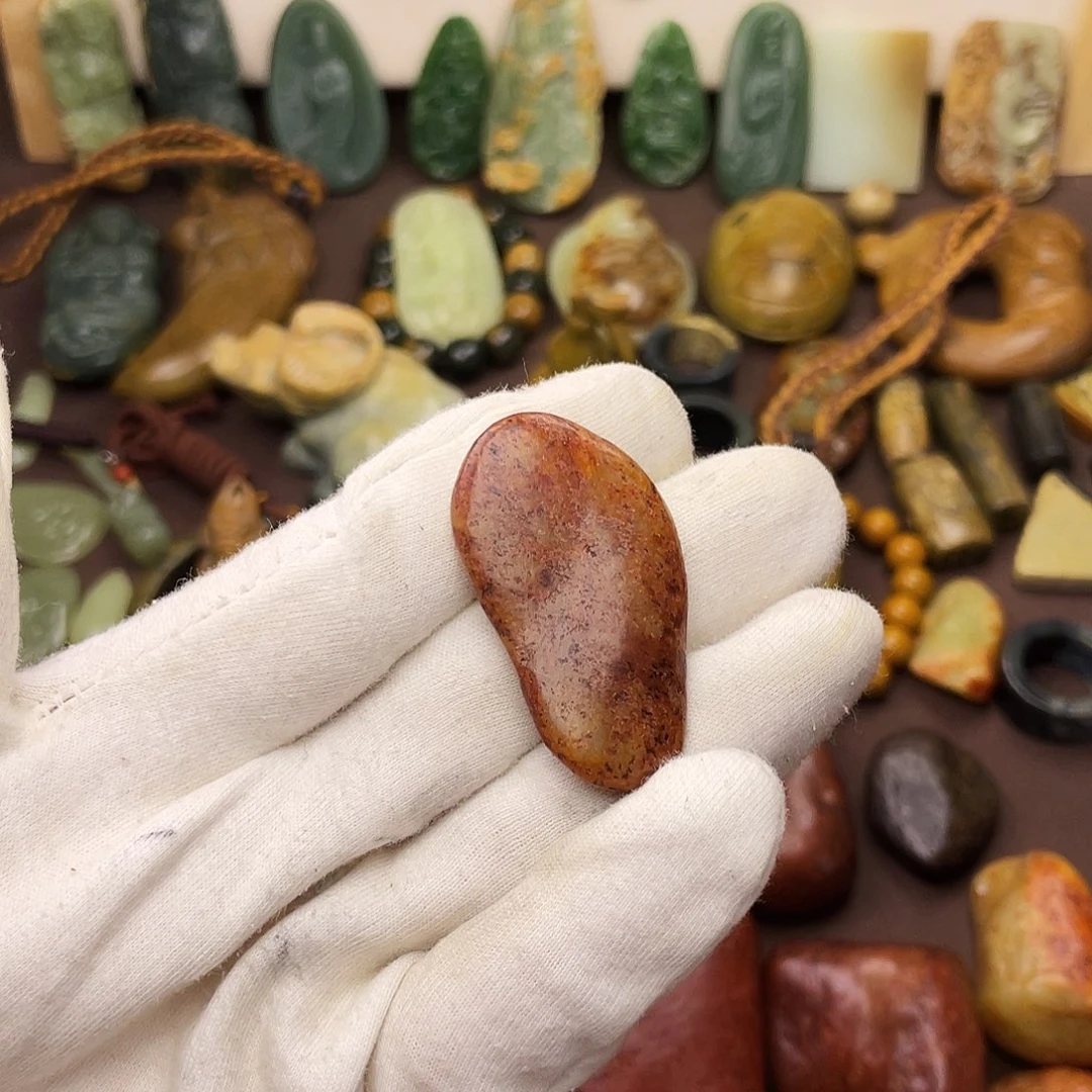 岫岩河磨玉（透闪石质玉）未镶嵌颈饰