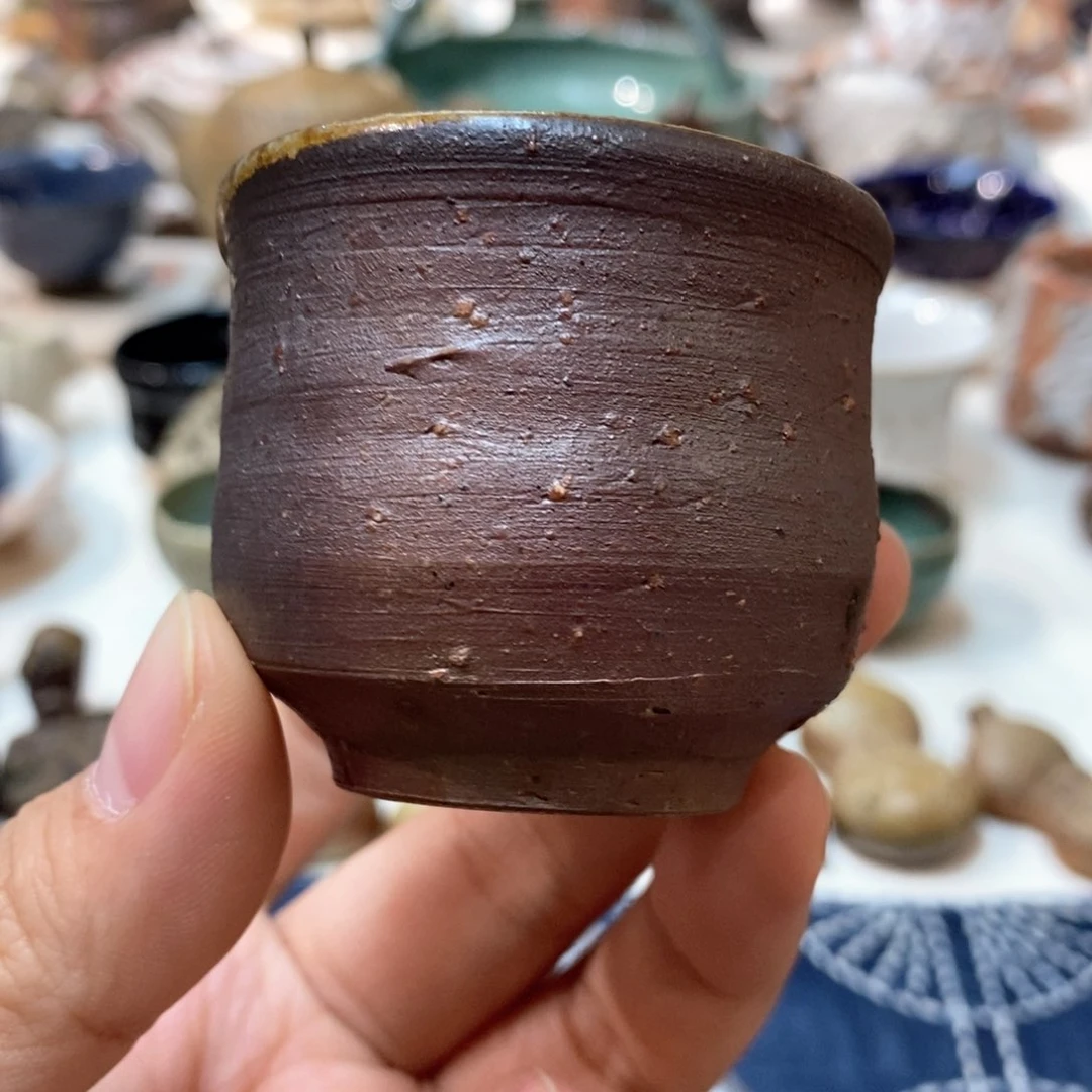 柴烧侘寂粗陶茶具