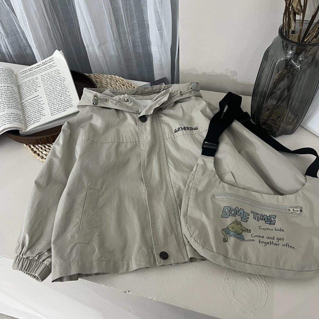 2025年春季新款儿童韩版外套百搭韩版时尚洋气50094工装外套