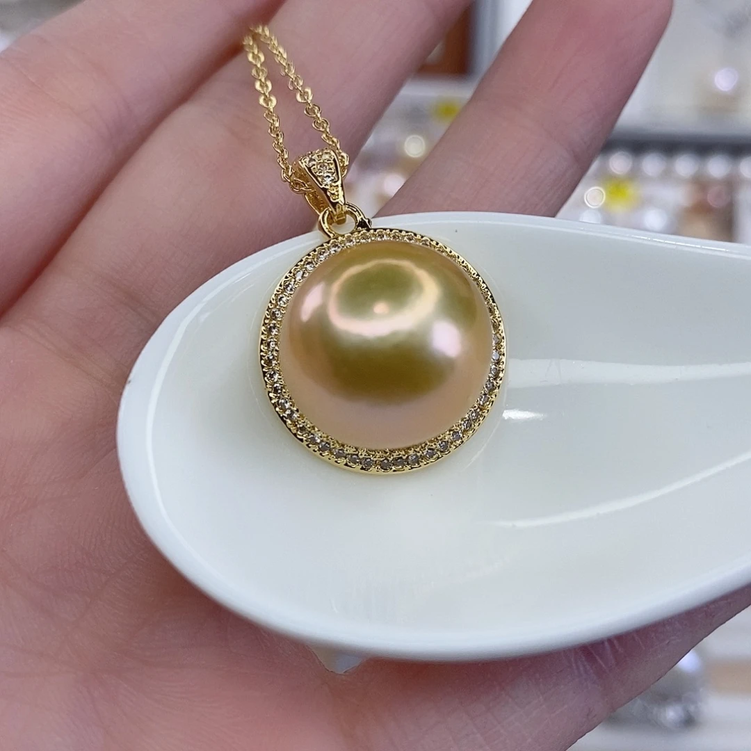 淡水珍珠颈饰合金15.1