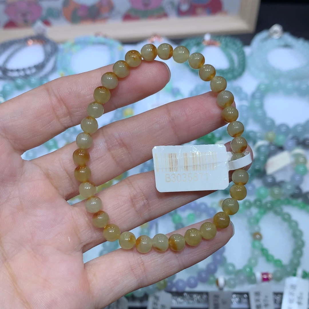 翡翠未镶嵌手链天然