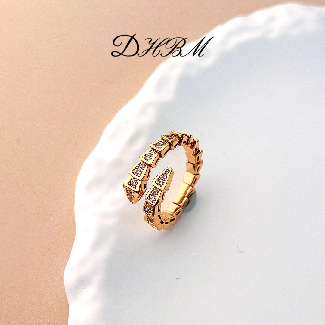 V金  【DHBM戒指】CNC精工新中式轻奢蛇骨戒指 BV026N