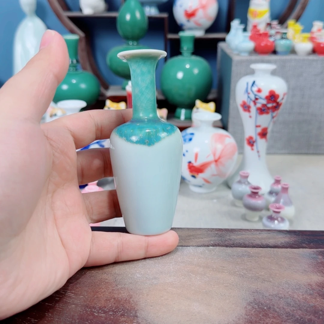 陶瓷手工小花器摆件