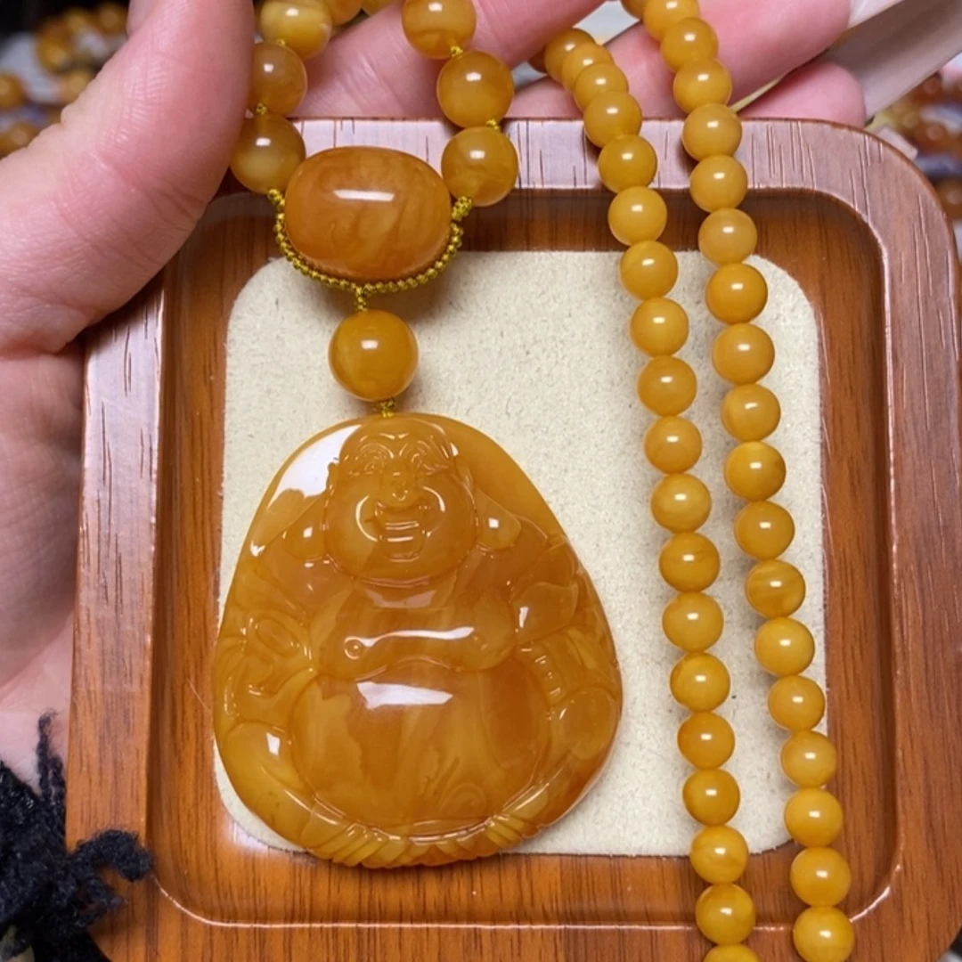 【闪购商品】蜜蜡颈饰未镶嵌项链