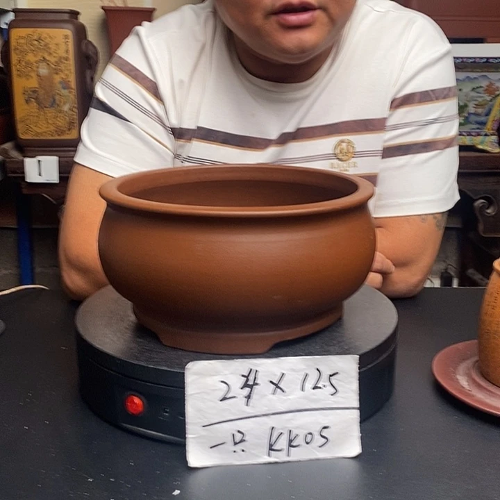 紫砂花盆货号一只KK005