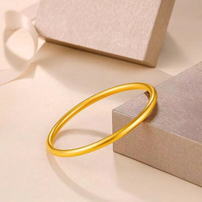 合金手镯 2mm古法传承手镯镯子异国情调闭口手镯女士手链盘发簪子