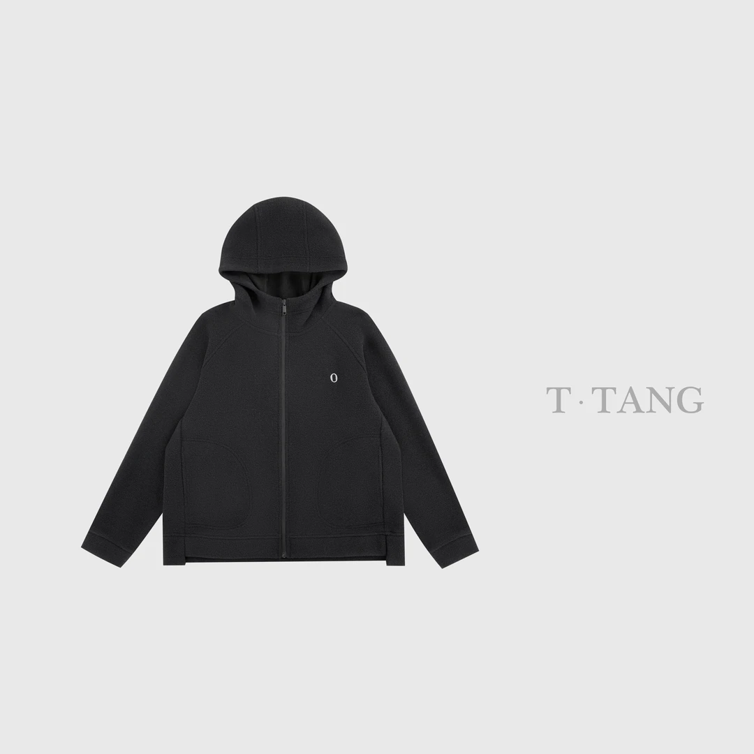 秋冬季450g山海绒面料休闲加厚时尚连帽宽松保暖外套【6719】