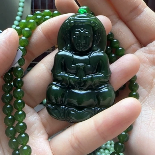 和田玉（碧玉）吊坠未镶嵌