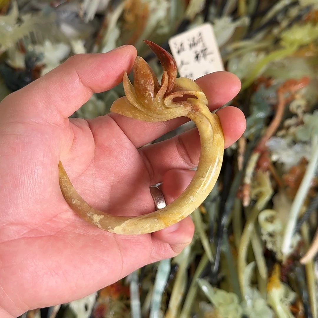 蛇纹石玉未镶嵌发饰