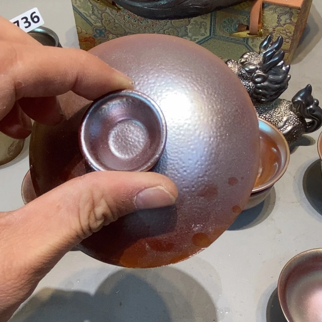 三***清柴烧茶具陶瓷杯子