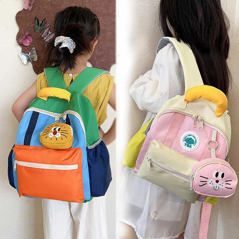 秋季儿童书包小学生外出可爱大容量双肩背包轻便户外幼儿园研学TZ