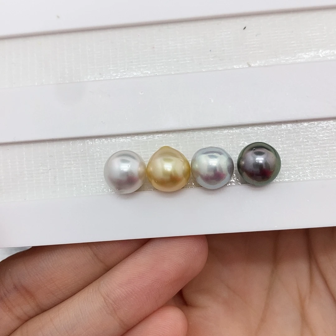 海水珍珠未镶嵌耳饰