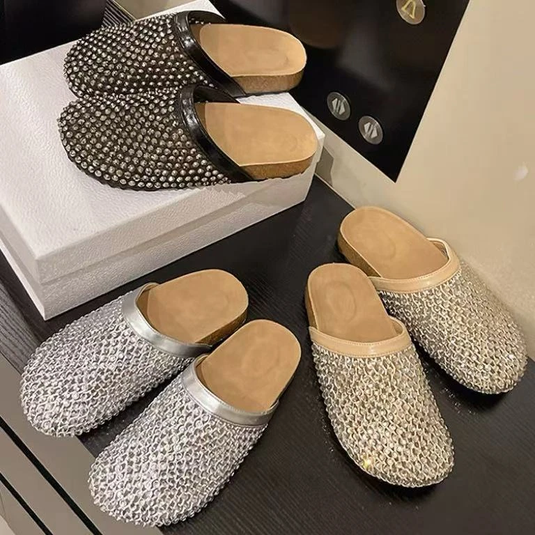 夏休闲款法式拖鞋女新款配裙子包头拖鞋S0088