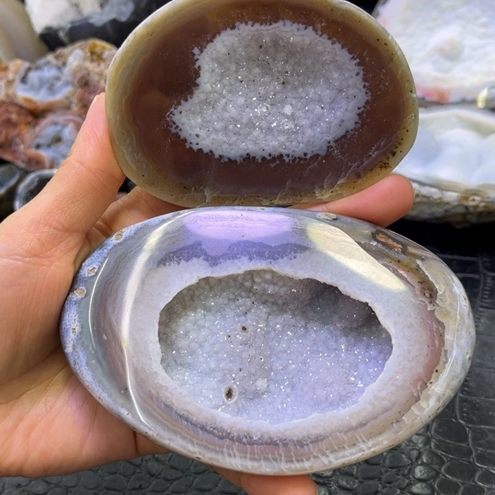 水晶珠宝半成品未镶嵌粉软盆