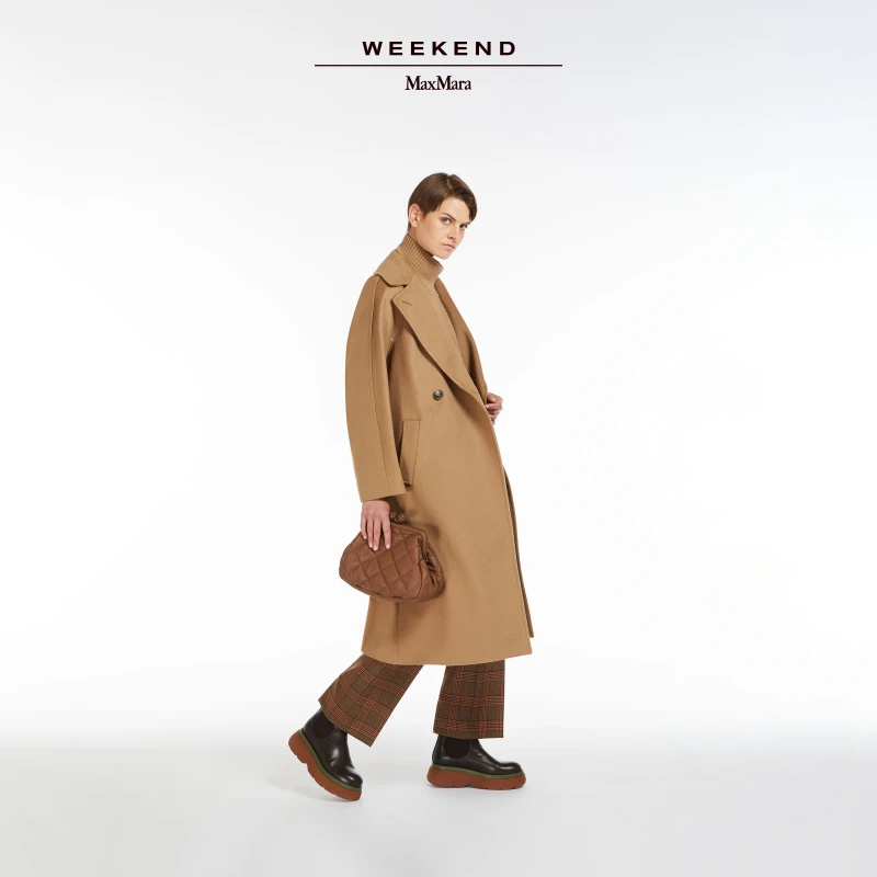Weekend MaxMara 秋冬RESINA羊毛系带大衣5016113306