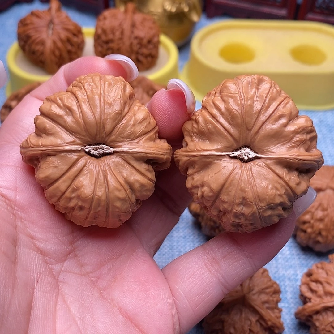 把件文玩核桃毕业南瓜墩45全品