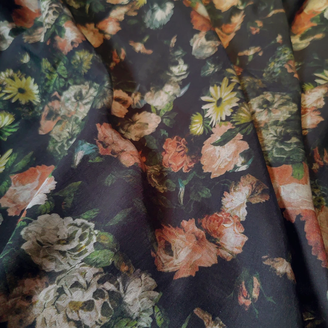 【锦瑟】天丝苎麻新中式服装面料可做旗袍连衣裙