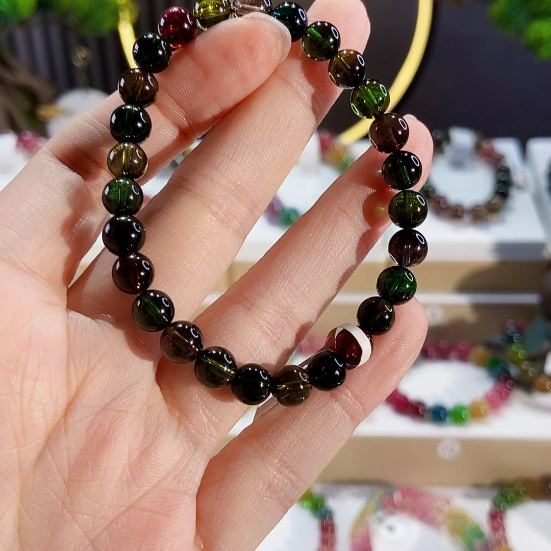 手链未镶嵌碧玺G2216素圈颜色微差