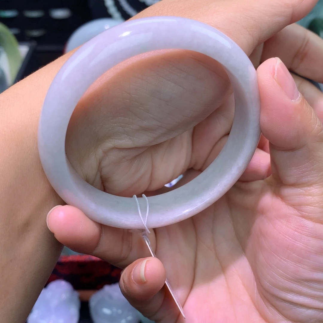 定制翡翠未镶嵌手镯56