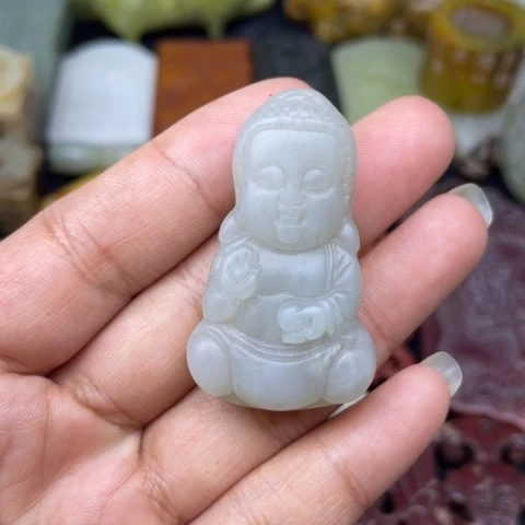 蛇纹石玉未镶嵌颈饰25