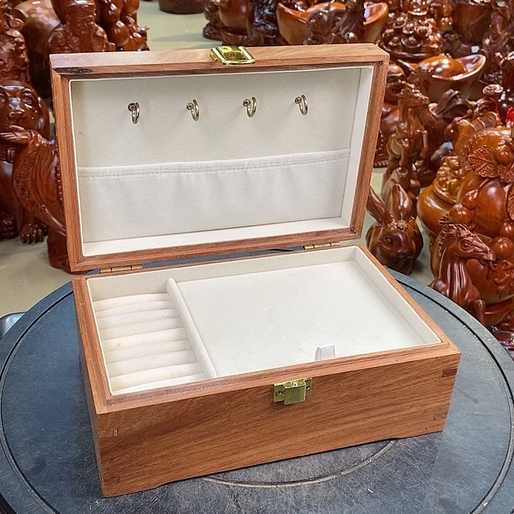 大果紫檀（缅甸花梨）缅甸花梨木首饰盒23
