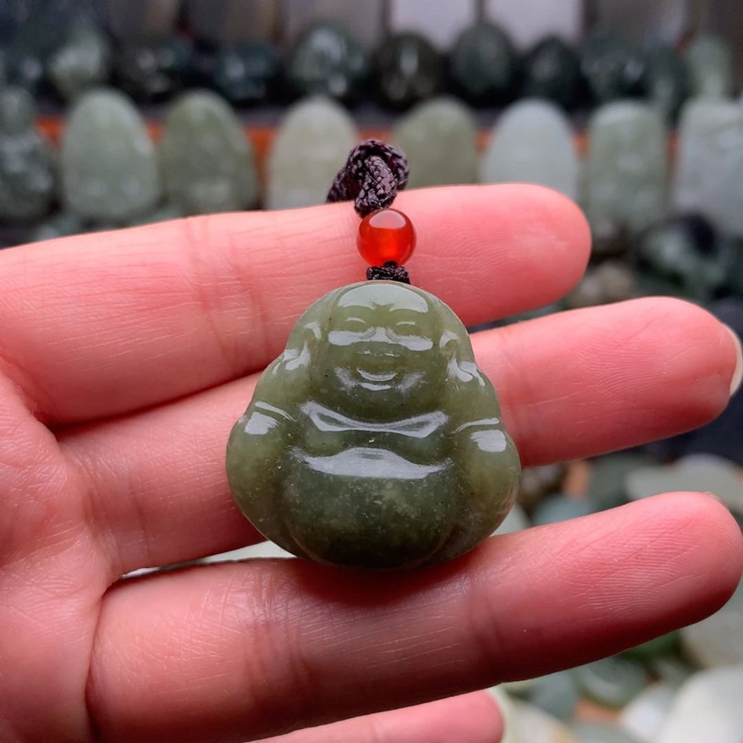 和田玉未镶嵌颈饰挂件29