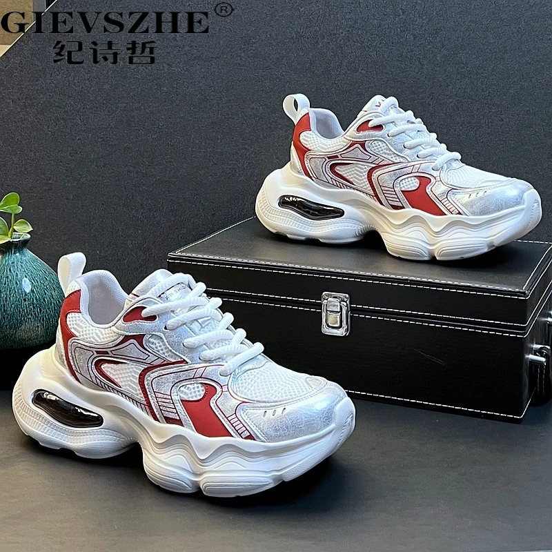 纪诗哲鞋子男款透气休闲网面鞋子冬季新款运动潮流男鞋痞帅高级感