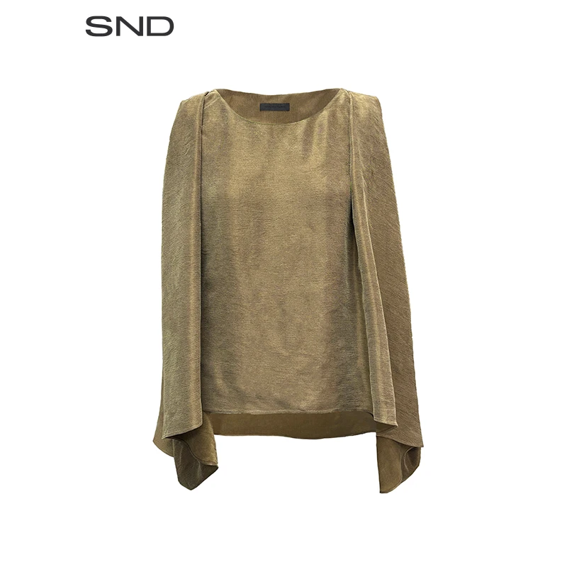 【UNCHATGRIS 设计师品牌】SND SS25 立裁装饰伞型斗篷上衣