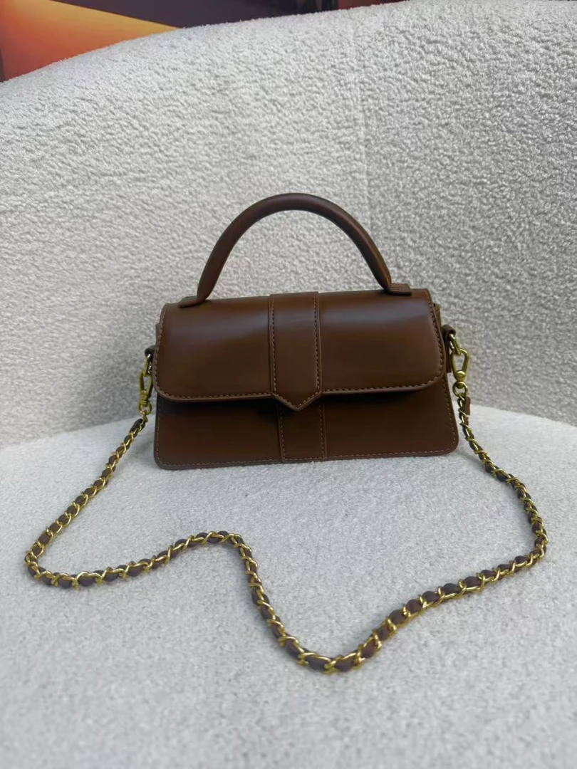 PU防盗格子磁扣软面手提款斜挎包女士秋冬肩包单肩轻奢时尚休闲