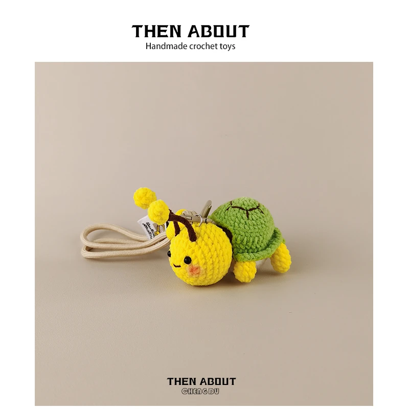 thenabout 可爱闺蜜龟蜜成品手工钩织玩偶包包挂件包挂饰高级礼物