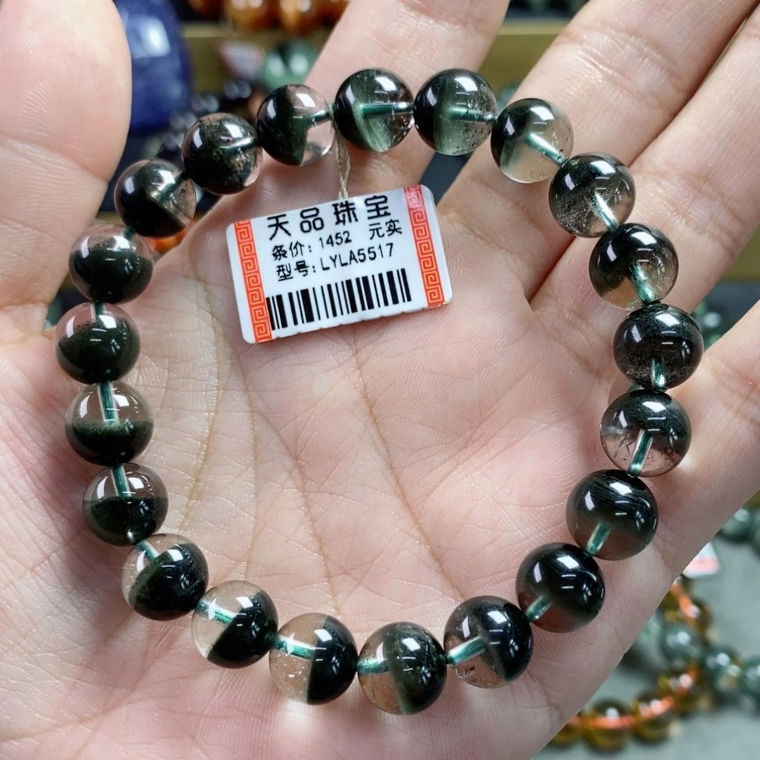 水晶手串未镶嵌玲**玺绿幽灵5517