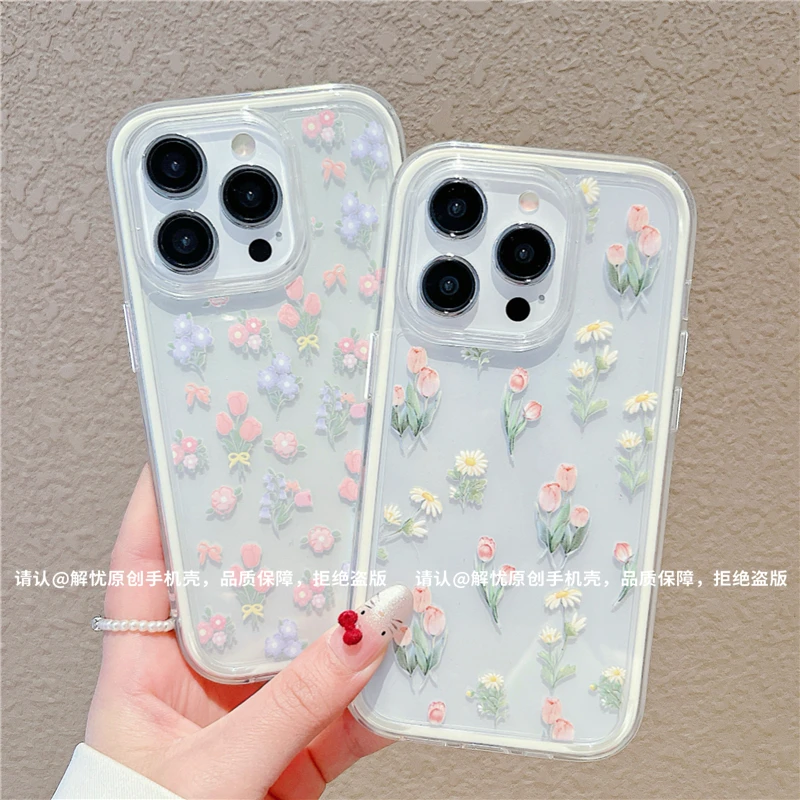 三合一炫彩适用苹果16/iPhone/华为/手机壳15/14防摔Pura70爆款潮