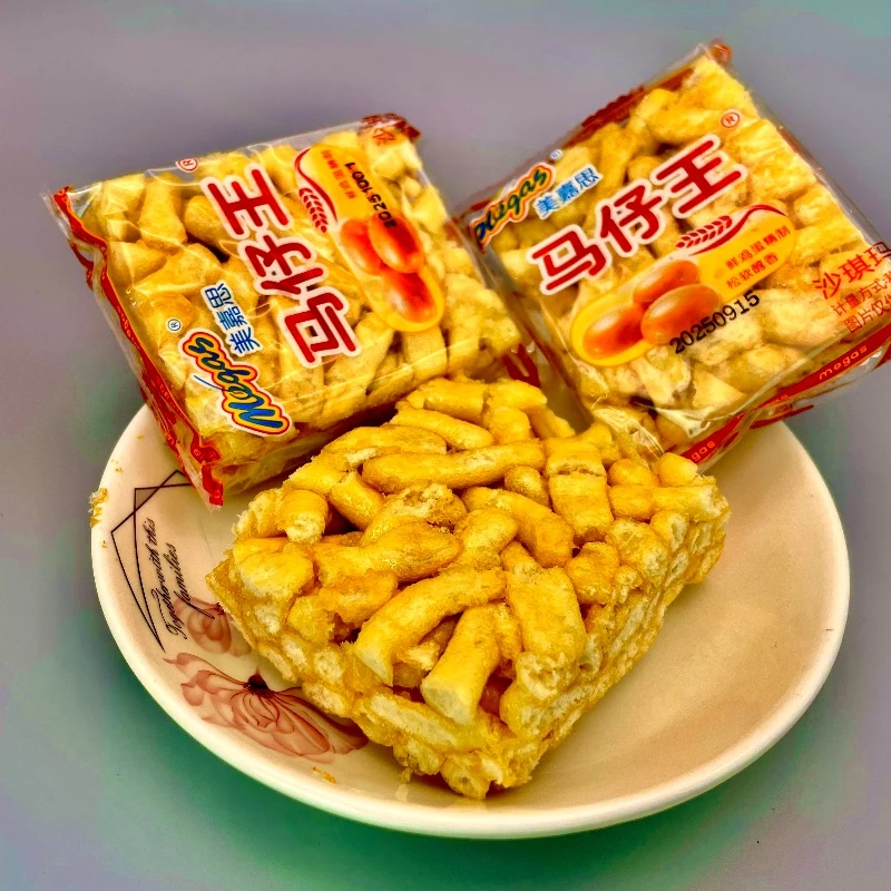 沙琪玛马仔王美嘉思马儿时仔王童年早餐回忆网红松软糕点零食批发