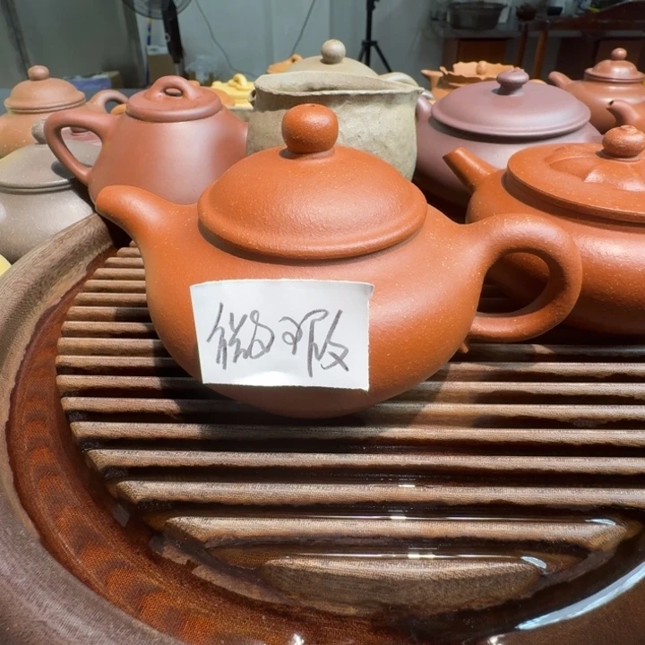 茶壶紫砂红将坡无添加潘壶200cc
