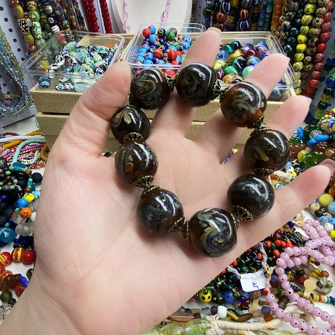 琉璃颈饰大凤尾手链，036