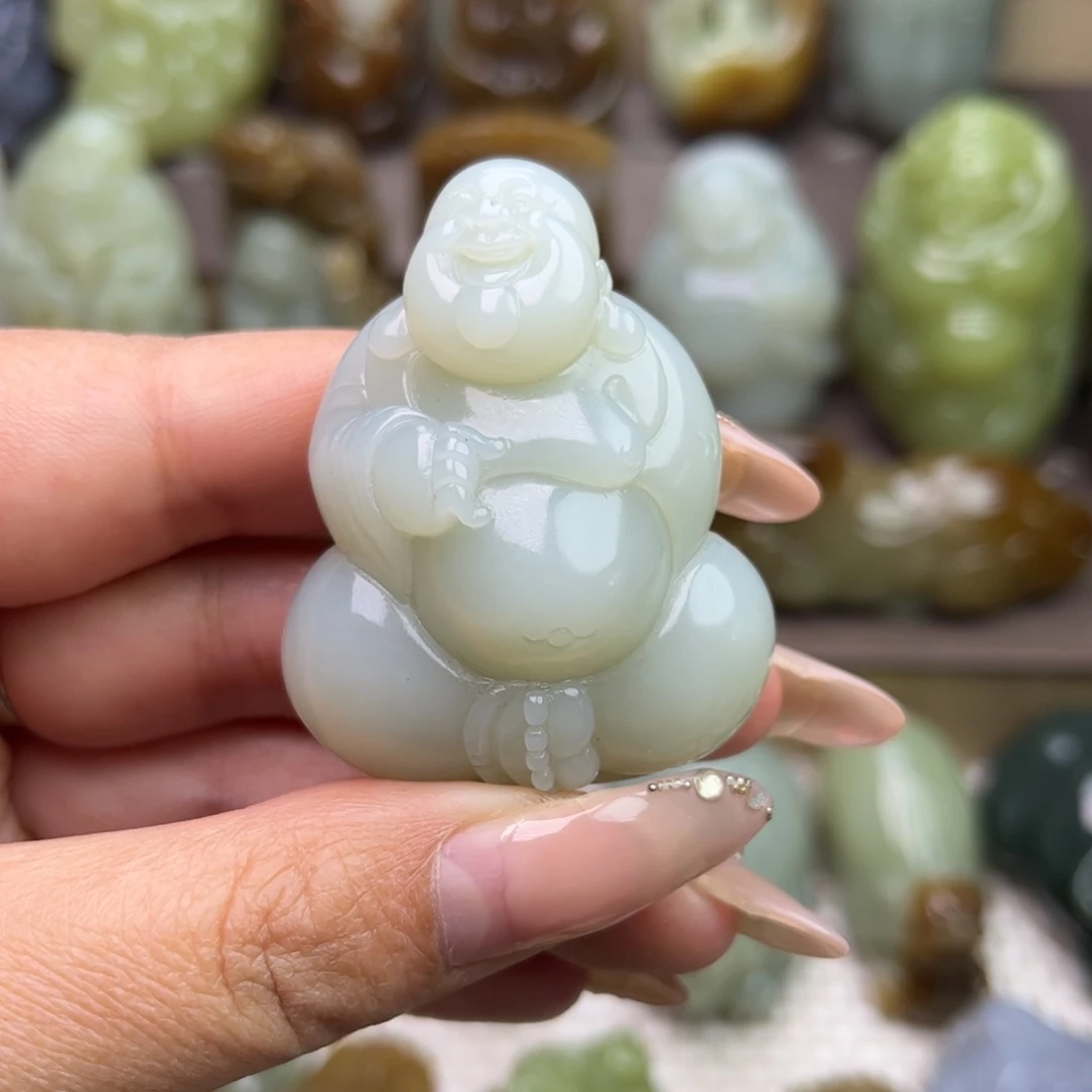 和田玉未镶嵌挂件