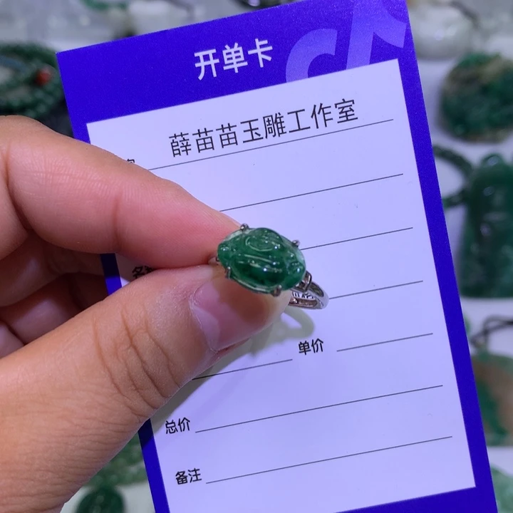 【闪购商品】独山玉银S925镶嵌戒指山**客