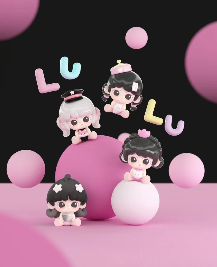 【拆盒】Lancy lulu自由是不被定义的色彩手办迷你盲盒摆件潮玩礼物