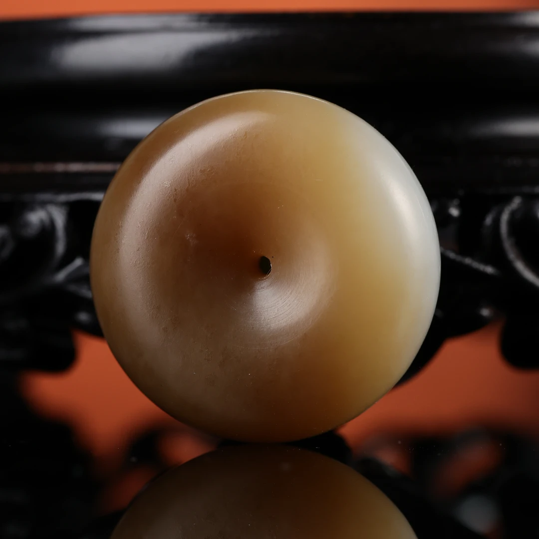 dx和田玉糖白玉平安扣smc2512081290