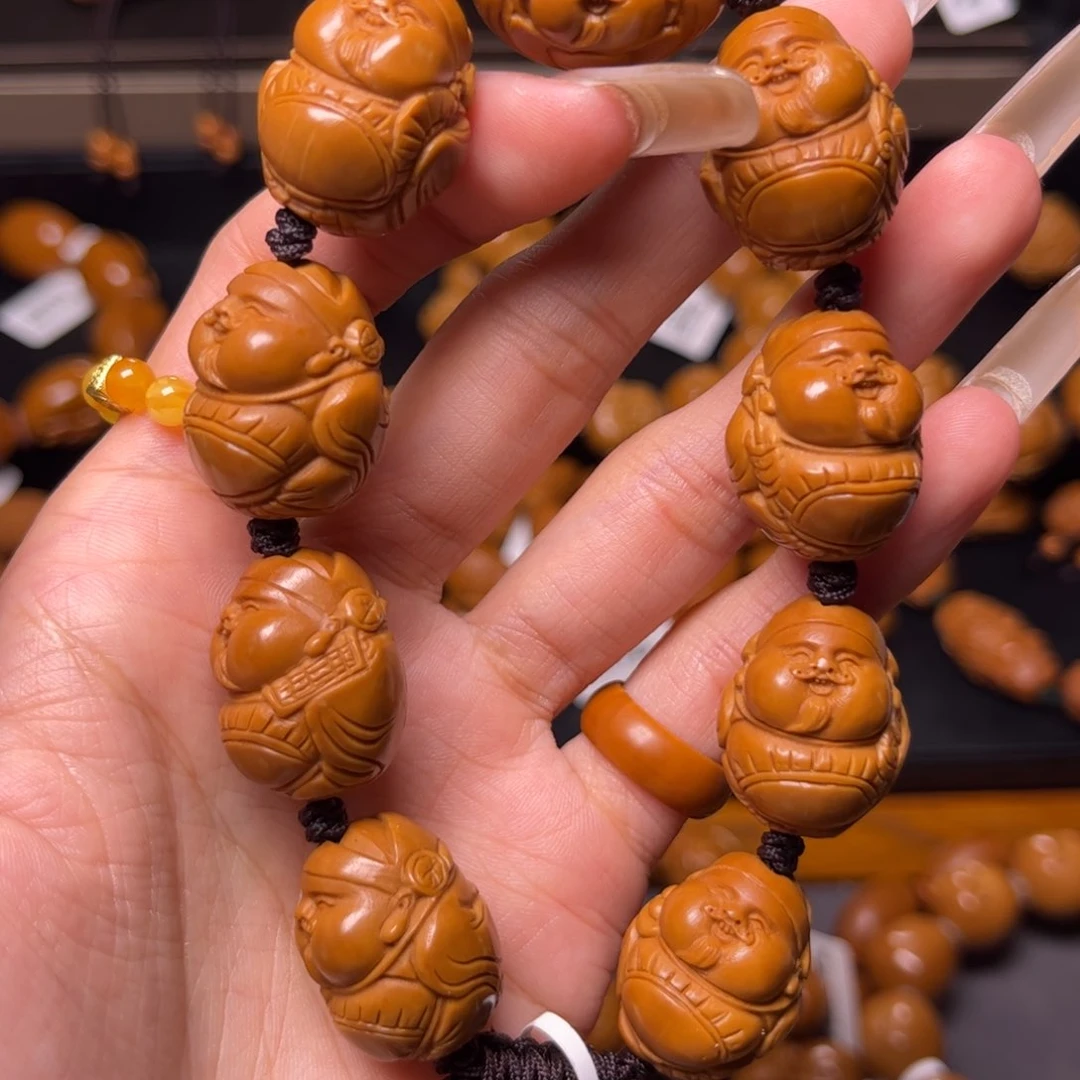 橄榄核手串1.8嘟嘟财神