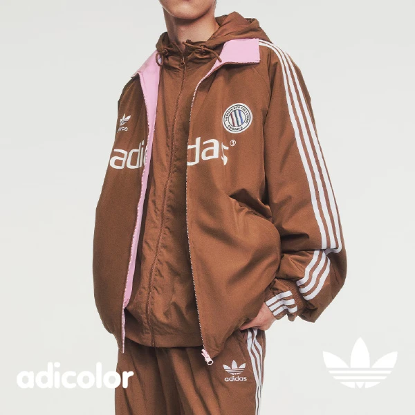 adidas/阿迪达 复古穿搭保暖双面穿运动宽松棉服 JL8353