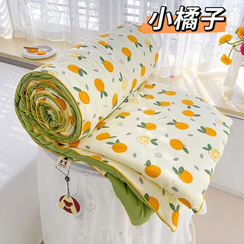 6635新款A类母婴级水洗双层纱大豆纤维空调被