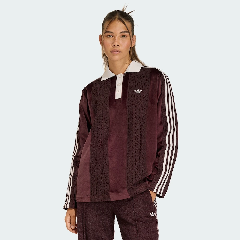 ADIDAS LS JERSEY 秋季新款丝绒运动休息长袖球衣KS7795 KS7796