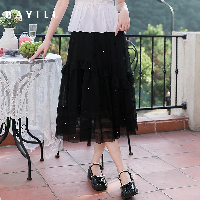 【黄蓉推荐】芭依璐女装夏季新款时尚半身裙86Q3636