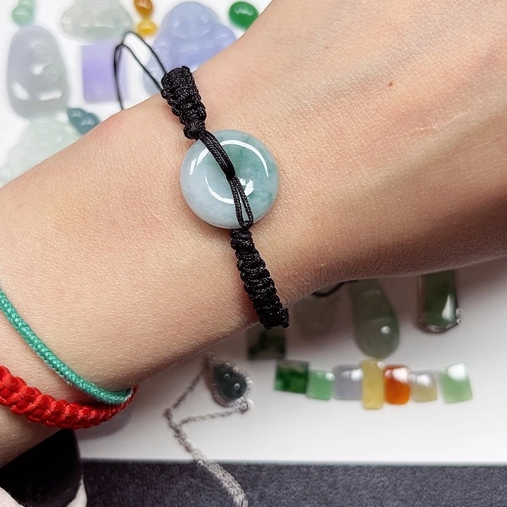 翡翠手绳未镶嵌翡翠平安扣手绳